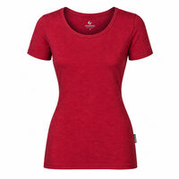 ORIGINAL BAMBUS Damen T-Shirt  cherry