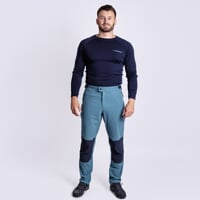 PROTREK MAN pánské outdoorové kalhoty s merinem petrol/černo-modrá