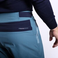 PROTREK MAN pánské outdoorové kalhoty s merinem petrol/černo-modrá