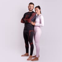 SEAMLESS-BAMBOO SET LADIES Thermo-Unterwäsche-Set burgundrot/pink