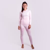 SEAMLESS-BAMBOO SET LADIES Thermo-Unterwäsche-Set burgundrot/pink