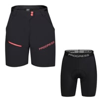 Set GENIA BIKE SHORTS + BASICA SHORTS čierna