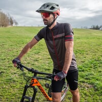 SOLAR pánský cyklistický dres černá