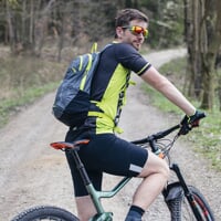 SPEED 15L cycling backpack grey/lime