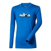 STIG "ICELAND" dětské merino triko modrý melír