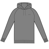 SYMBOL HOODY pánska mikina s kapucňou sivý melír