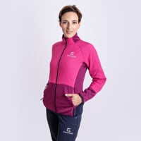 TARJA JKT dámska hybridná bunda s merinom fuchsie/ostružina