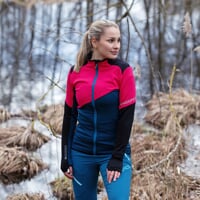 TERRITORIA women's full zip jacket black/mint/deep ocean