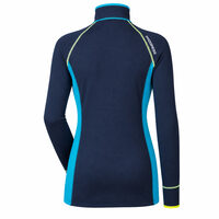 TISPA ladies short zip jacket Dk.blue/turquoise