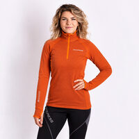 TISPA ZIP ECO der Damen-Kapuzenpullover Zimt
