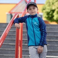 TOREZ JUNIOR chlapecká funkční mikina dk.blau/turquoise