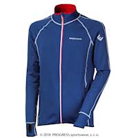 TOREZ II mens sports full zip jacket black/petroleum blue sew.