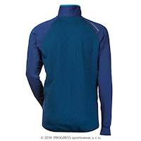TOREZ II mens sports full zip jacket black/petroleum blue sew.