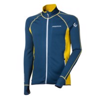 TOREZ II mens sports full zip jacket black/petroleum blue sew.