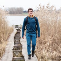 TOREZ MERINO die Herren-Sportjacke petrolblau