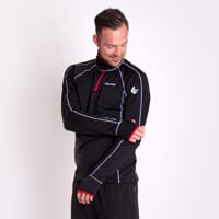TOREZ ZIP mens sports short zip jacket black/red