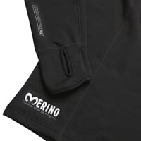 TOREZ ZIP MERINO pánská funkční mikina s krátkým zipem čierna