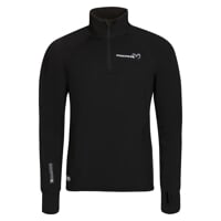 TOREZ ZIP MERINO pánská funkční mikina s krátkým zipem čierna