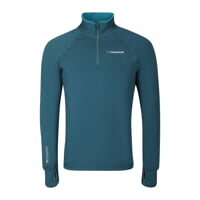 TOREZ ZIP MERINO pánská funkční mikina s krátkým zipem zelená