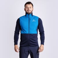 TORSTEN VEST pánská hybridní vesta s merinem modrá/černo-modrá