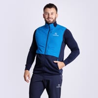 TORSTEN VEST pánská hybridní vesta s merinem modrá/černo-modrá