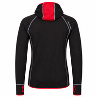 TOREZ HOODY pánská funkční mikina s kapucí černá/červená