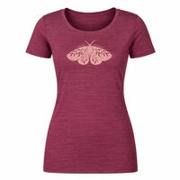 VINKA "ARCTIA" das Damen merino T-Shirt rotviolett