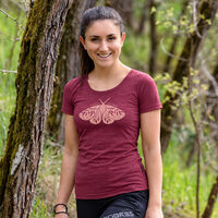VINKA "ARCTIA" das Damen merino T-Shirt rotviolett