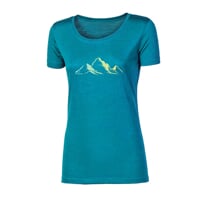 VINKA "MOUNTAINS" women's merino T-shirt green