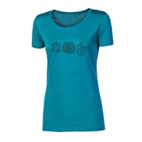VINKA "TREES" women's merino T-shirt green melange