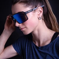 VISION BLU-R BLK/GRY športové okuliare čierna mat/sivá