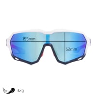 VORTEX BLU-R TRICOLOR športové okuliare trikolora