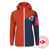 WOOLCRAFT LADY women's jacket with merino terracotta/navy