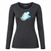 HELA "CONE" women's merino T-shirt grey melange