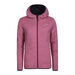 HESTIE reversible women's jacket with merino blackened blue/red violet
